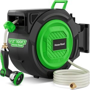 Garden Hose Reel 1/2 in x 100 ft 