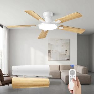 52 inch Low Profile Flush Mount Ceiling Fan