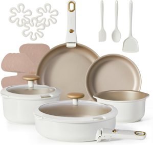 CAROTE 19 Pcs Pots and Pans Set