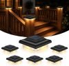 T-SUN Solar Post Cap Lights 4×4, 6 Pack