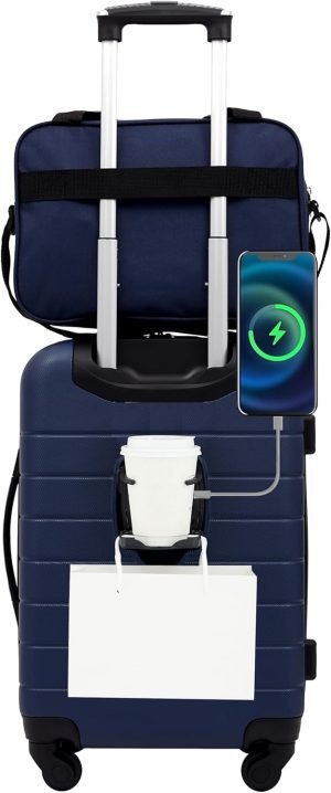 Wrangler Smart Spinner Hardside Luggage 2-Piece Set 