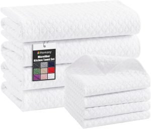 Microfiber Waffle Weave Kitchen Towels Set 