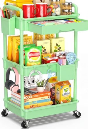 3-Tier Rolling Cart