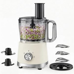 Powerful Food Processor with 5 Blades 