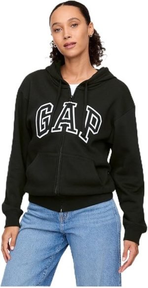 GAP Women’s Logo Full-Zip Hoodie 