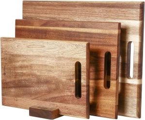 3-piece Wood Cutting Board Set