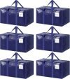 6 Pack Extra Heavy Duty Large Moving Bags
