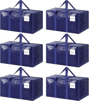 6 Pack Extra Heavy Duty Large Moving Bags