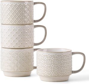DOWAN 12oz Coffee Mugs – Set of 4