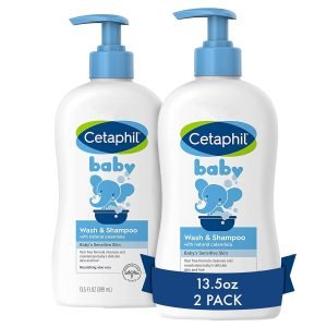 Cetaphil Baby Wash & Shampoo 3.5oz Pack of 2