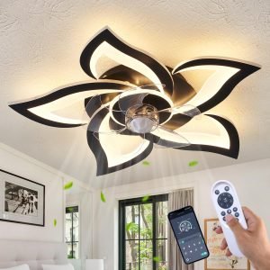 24″ Geometric Ceiling Fan with Lights 