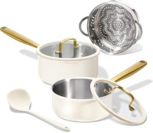 CAROTE Stainless Steel Saucepan Set