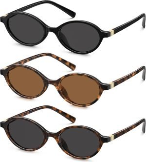 Retro Oval Sunglasses 3-Pack