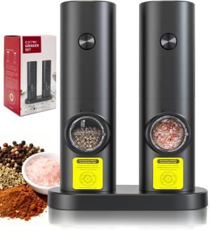 Electric Salt & Pepper Grinder Set 