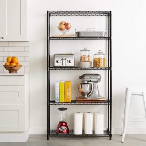Amazon Basics 5-Shelf Adjustable  Steel Wire Rack