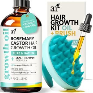 ArtNaturals Rosemary & Castor Hair Growth Oil Set 