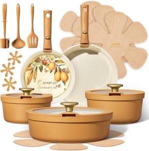 Carote 20pcs Ceramic Cookware Set