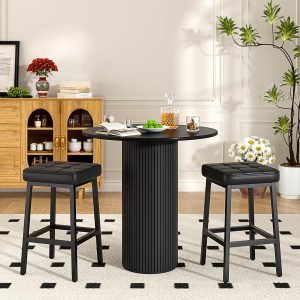 Modern Counter Height Bar Stools Set of 2