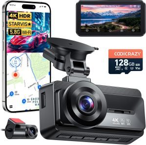 4K Dash Cam Front and Rear