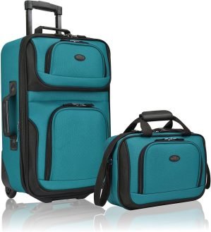 U.S. Traveler Rio Lightweight Softside Rolling Carry-On Suitcase 
