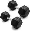 CAP Rubber Coated Dumbbell Weights 