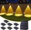 High Brightness Solar Fence Lights Outdoor 