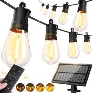 50ft-Solar-Powered-Lights-Outdoor-Waterproof-String Lights