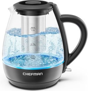 Chefman Electric Kettle with Tea Infuser