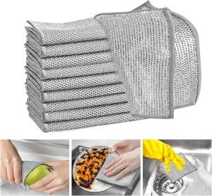 10 Pcs Multipurpose Wire Dishwashing Rags