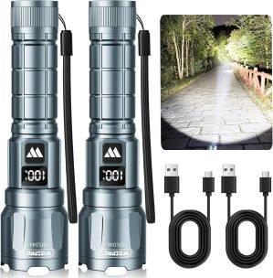 Rechargeable Flashlights 2 Pack