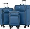 Coolife Upgraded Softside Lightweight Spinner Luggage  3 Piece Sets