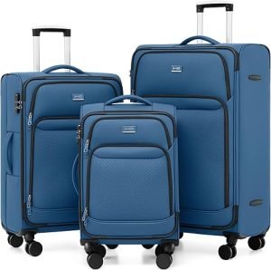 Coolife Luggage Sets 3 Piece Lightweight Spinner Luggage Set