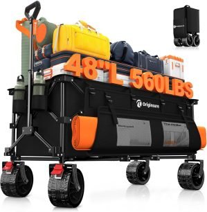 48″ L Collapsible Wagon Cart Foldable