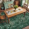 Green Dining Room Rugs for Under Table