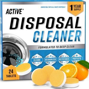 Garbage Disposal Cleaner & Deodorizer Tablets – 24 Pack