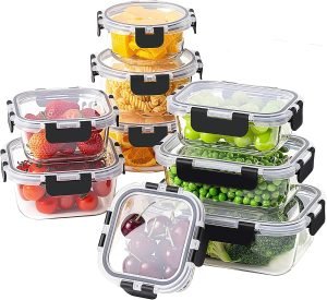 18 Piece Glass Food Storage Containers