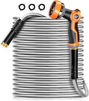 Metal Garden Hose 50FT 