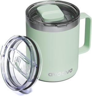 12oz Insulated Coffee Mug with Lid