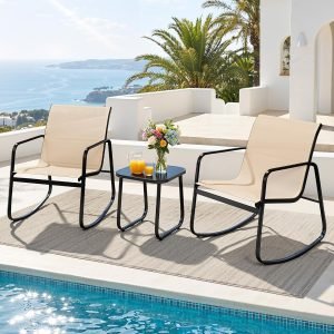 3 Piece Patio Furniture Set