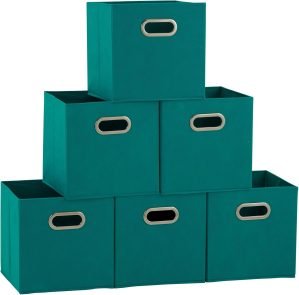 Household Essentials Fabric Storage Cubes 6 Pack 