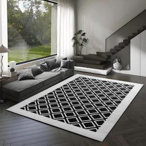 Soft Textured Area Rug with Non-Slip Backing 