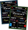 First Day of School Chalkboard 