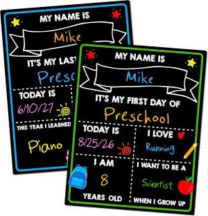 First Day of School Chalkboard 