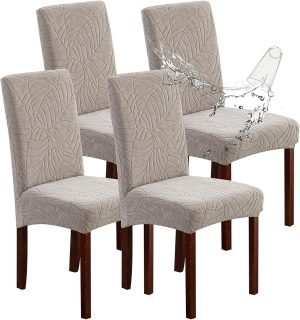 100% Waterproof Dining Chair Covers – Set of 4