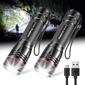 Rechargeable Flashlights High Lumens 2 Pack