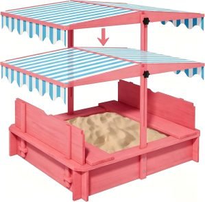 Kids Wooden Sandbox