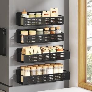 SONGMICS Magnetic Spice Rack Set (4-Pack) 