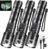 3Pack Rechargeable Flashlights High Lumens