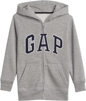 GAP Boys’ Logo Full-Zip Hoodie 