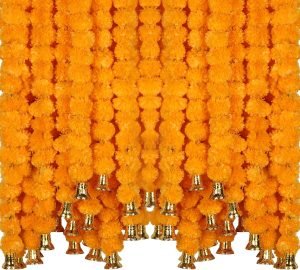5-PC Artificial Marigold Flower Garland
